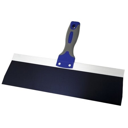 Warner PROGRIP 14" Blue Steel Taping Knife, Soft Grip Handle 10879
